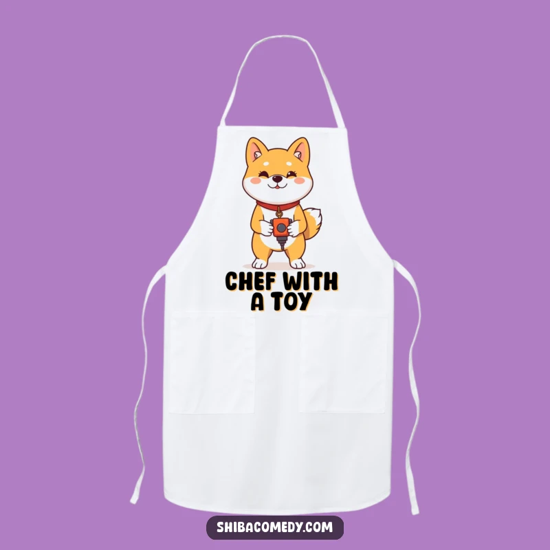Funny Shiba Inu Proud Toy Apron - Confident Dog Chef Gift
