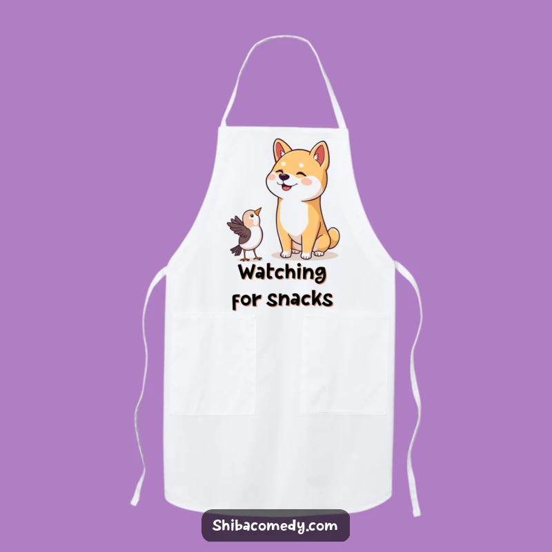 Funny Shiba Inu Head Tilt Apron - Cute Dog Chef Gift