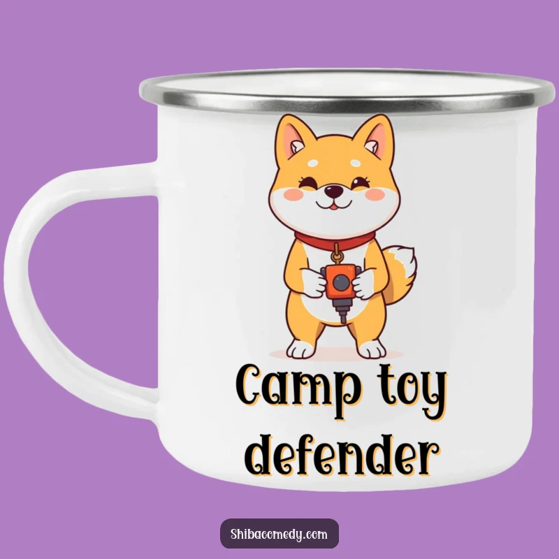 Funny Shiba Inu Proud Toy Camping Mug - Confident Dog Outdoor Gift