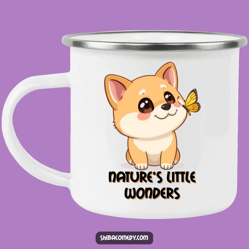 Funny Shiba Inu Camping Mug: Outdoor Wonder - Rugged & Hilarious Funny Gift!