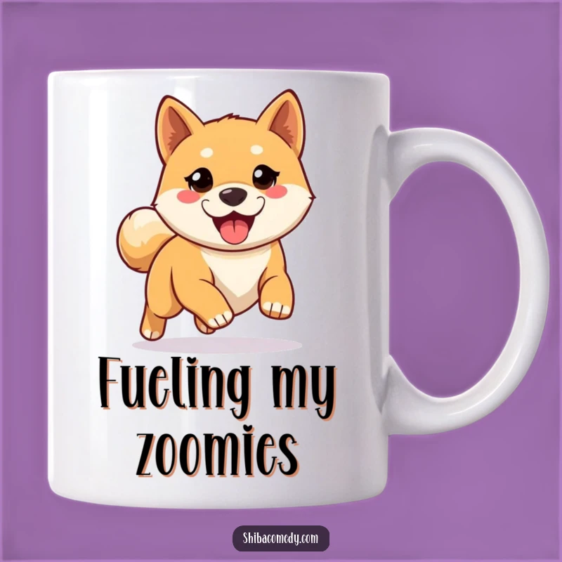 Funny Eager Shiba Inu Mug - Ready for Run Dog Gift Coffee Cup