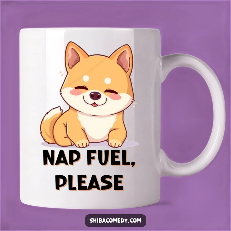 Funny Snoozing Shiba Inu Mug: Content Nap - Perfect Gift for Dog Lovers!