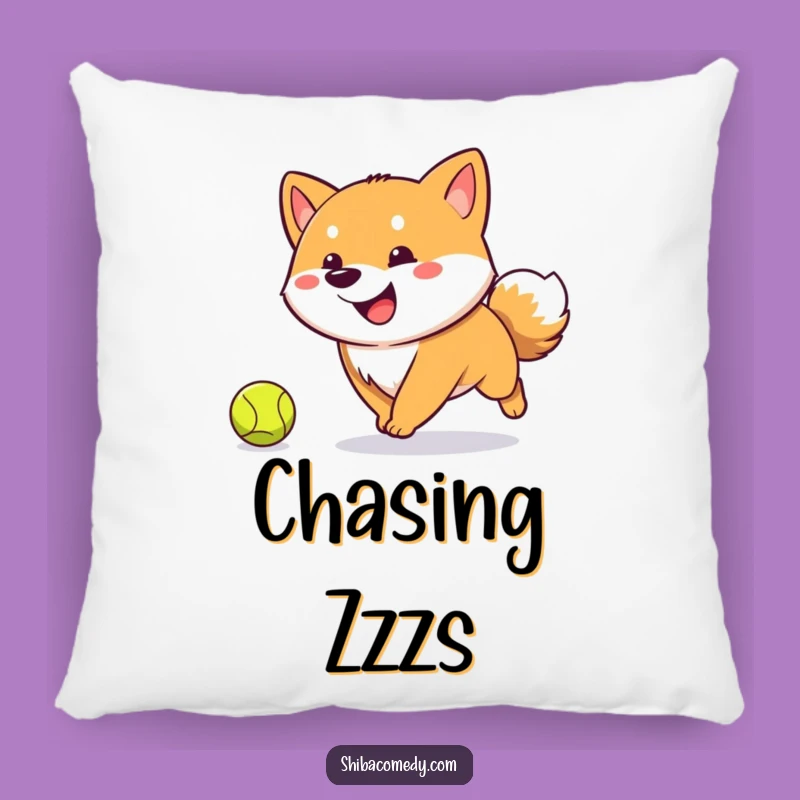 Funny Shiba Inu Fetch Pillow: Cozy Comfort with a Hilarious Playful Touch!