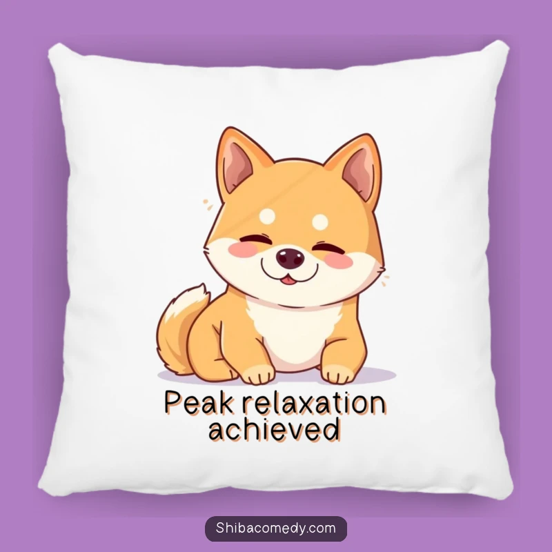 Funny Snoozing Shiba Inu Pillow: Cozy Comfort - Cozy Funny Gift for Dog Lovers!
