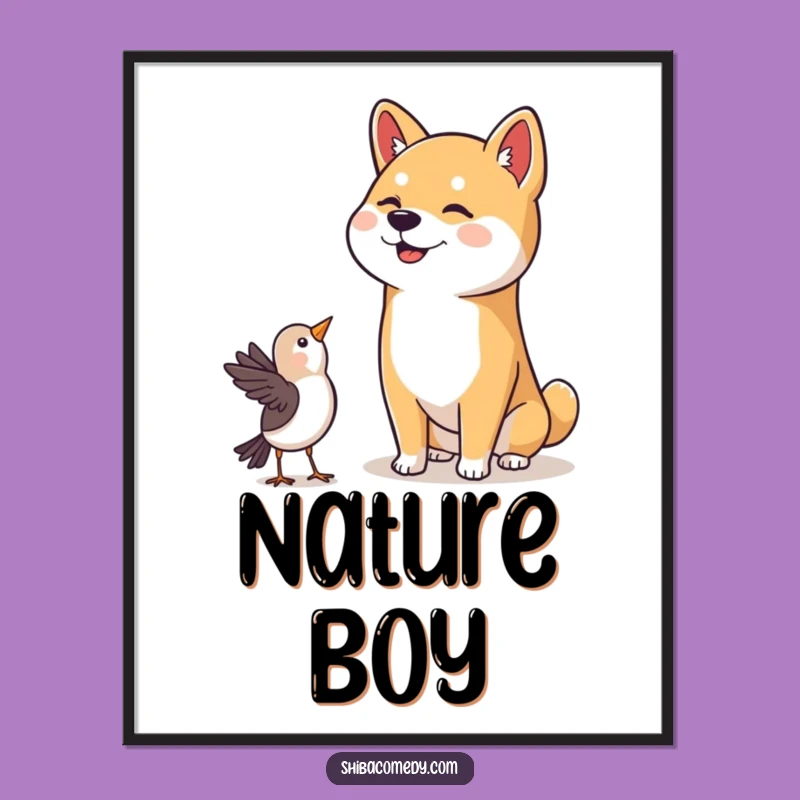 Funny Shiba Inu Head Tilt Digital Art - Instant Cute Dog Download