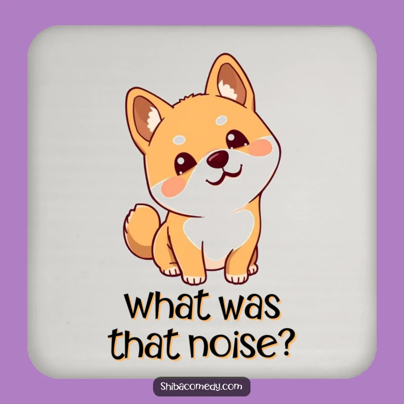 Funny Curious Shiba Inu Head Tilt Coasters: Protect Surfaces