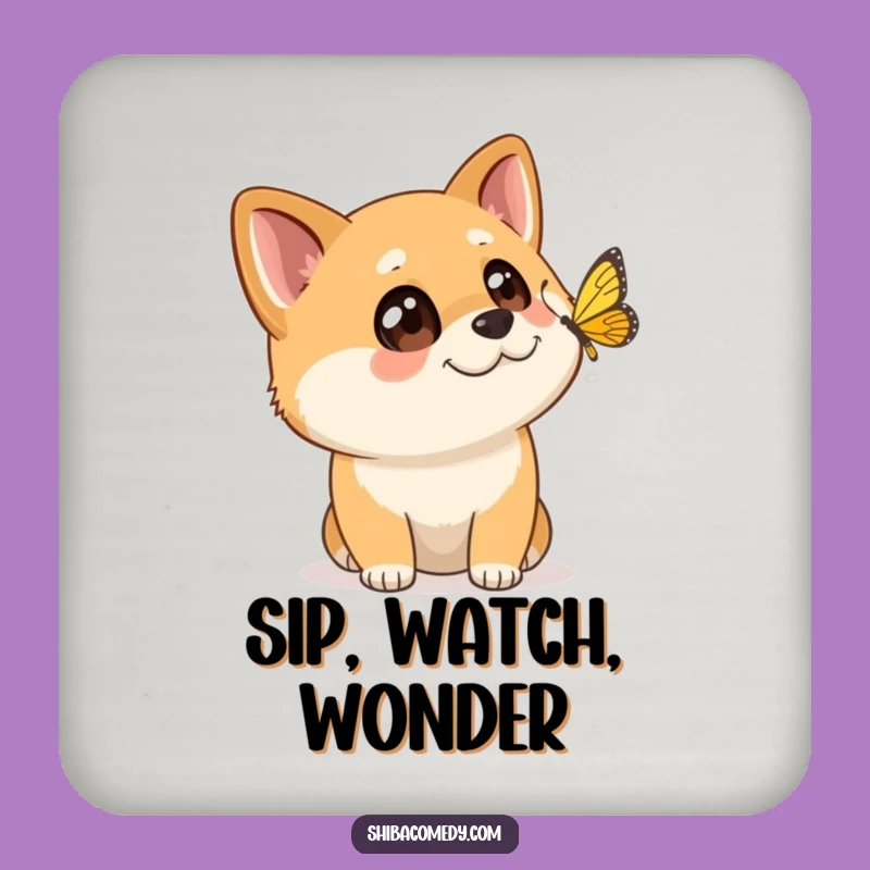 Funny Shiba Inu Coaster: Protect Surfaces with Wonder - Chic Funny Gift!