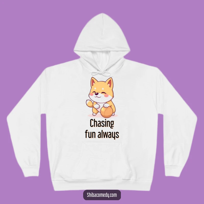 Funny Playful Shiba Inu Hoodie: Ready to Play - Ultimate Funny Gift for Dog Lovers!