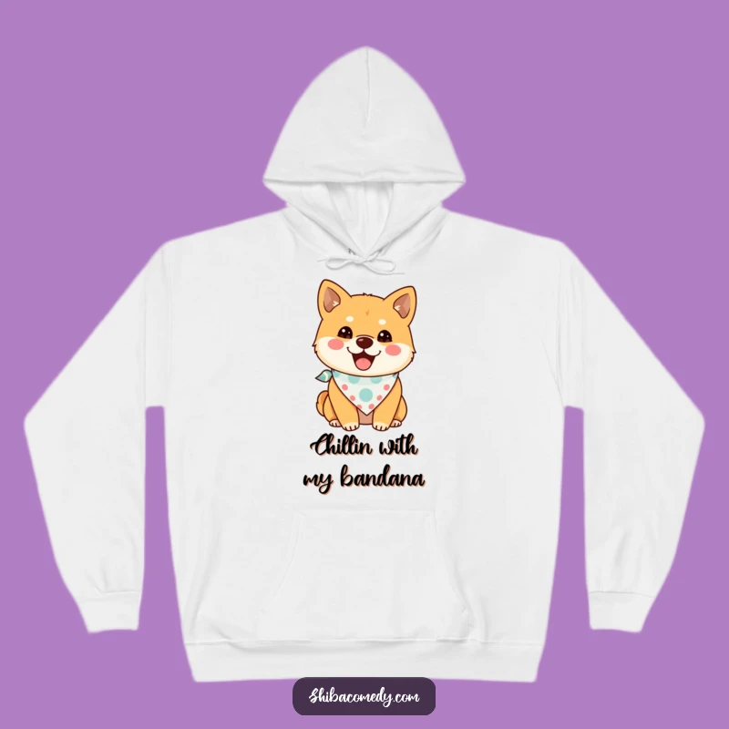 Cozy Funny Shiba Inu Bandana Hoodie: Warm & Cute Dog Lover Apparel Gift