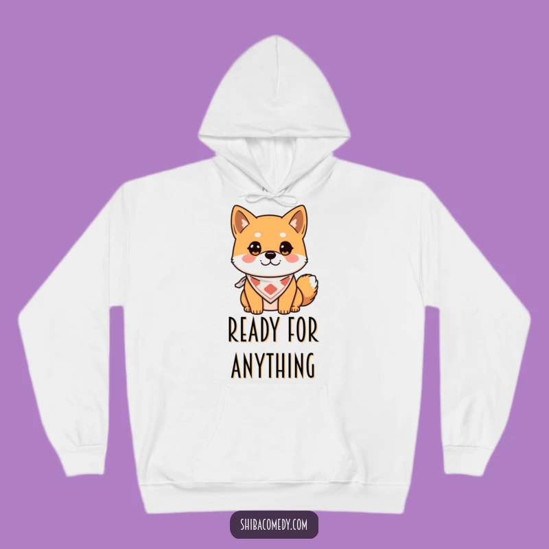 Cozy Funny Shiba Inu Hoodie - Alert Dog Warm Wear, Perfect Gift for Shiba Fans