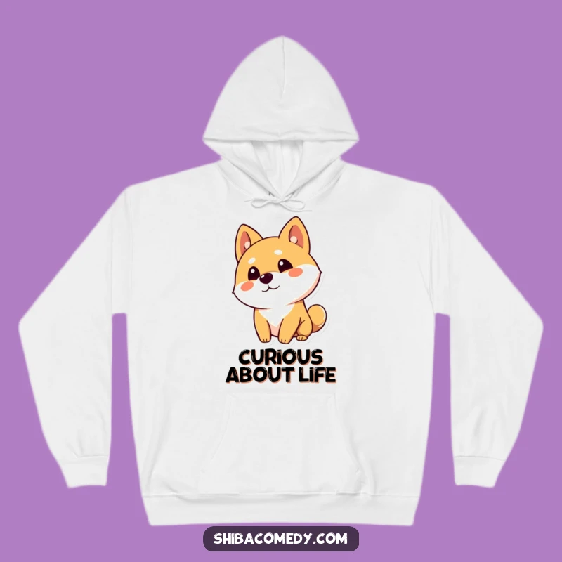 Funny Shiba Inu Hoodie: Cozy Head Tilt, Ultimate Comfort for Thinkers
