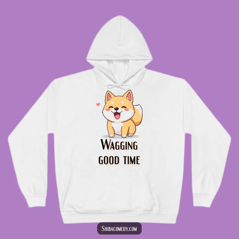 Funny Shiba Inu Hoodie: Cozy Tail Wag, Ultimate Comfort for Dog Fans