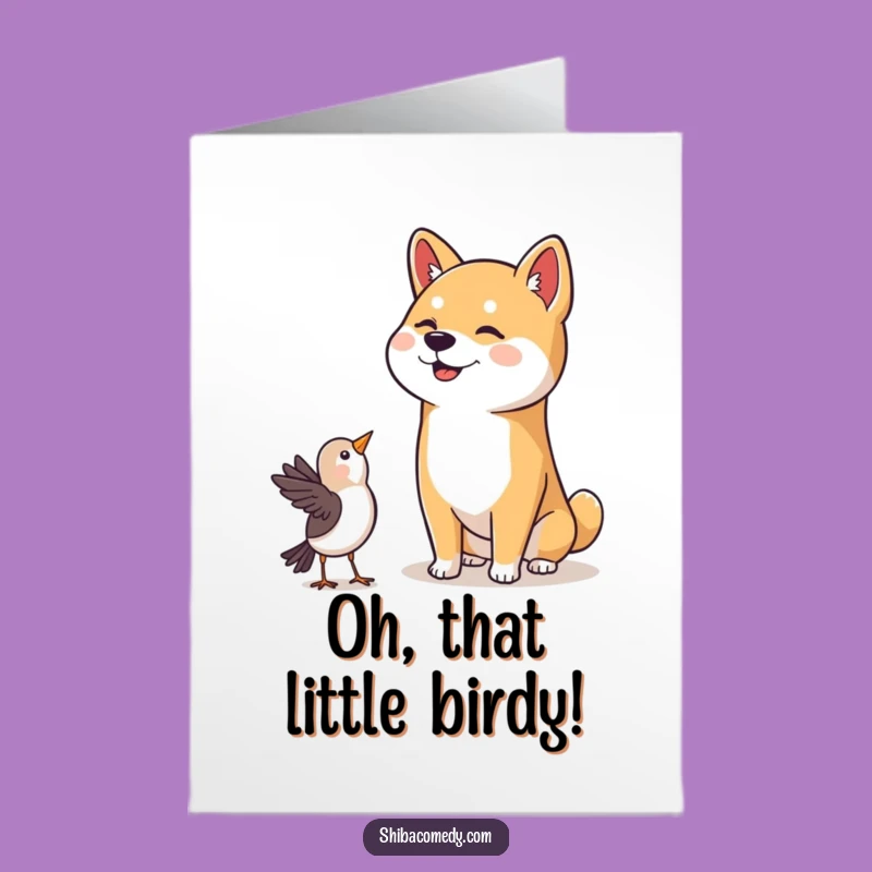 Free Printable Congrats Card: Happy Shiba Inu Observes Success, Downloadable Gift!