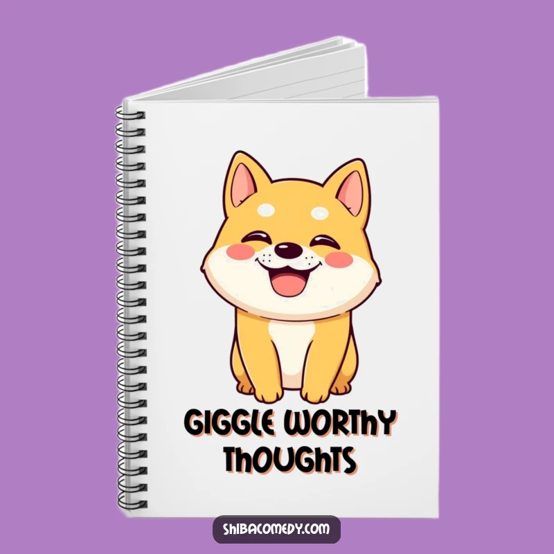 Funny Shiba Inu Notebook: Grin & Pant Pages, Jot Down Happy Ideas