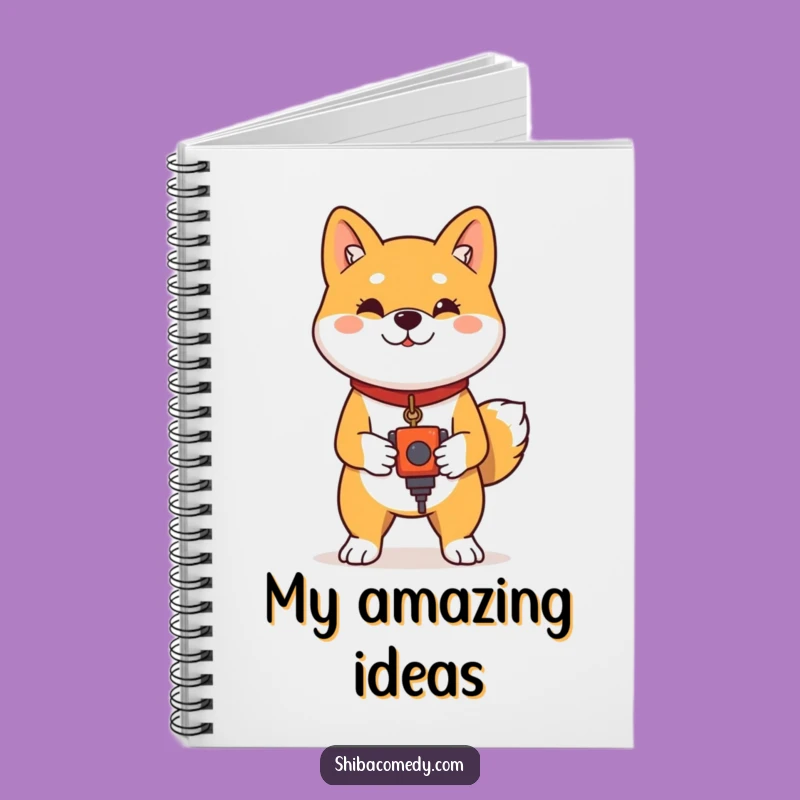Funny Shiba Inu Proud Toy Notebook - Confident Dog Journal