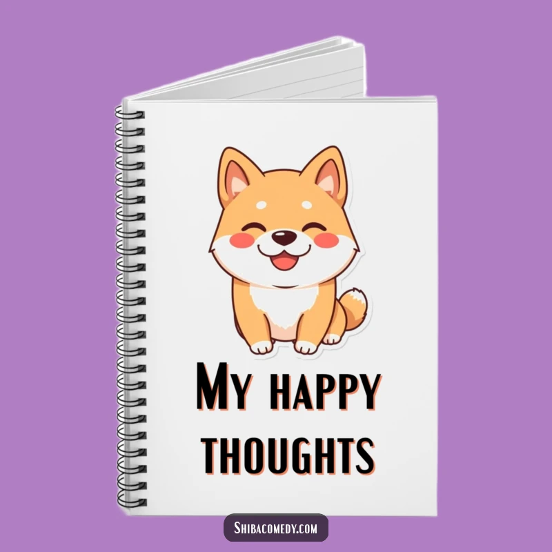 Funny Shiba Inu Notebook: Grinning Dog Journal, Perfect for Dog Lovers