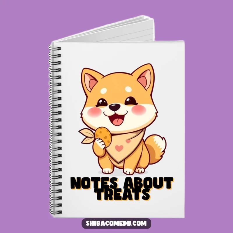 Funny Shiba Inu Treat Notebook: Happy Dog Journal, Perfect Funny Gift for Notes
