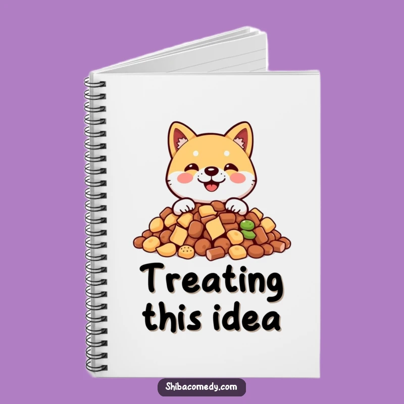 Funny Shiba Inu Treat Notebook: Jot Down Ideas with This Hilarious Pup!