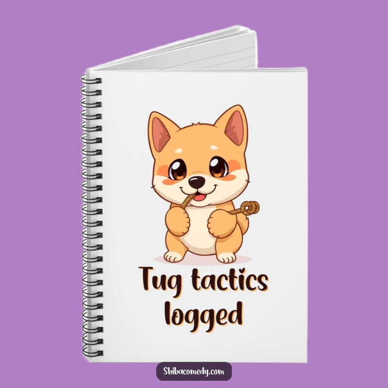 Funny Shiba Inu Notebook: Expressive Eyes Tug-of-War Journal, Gift