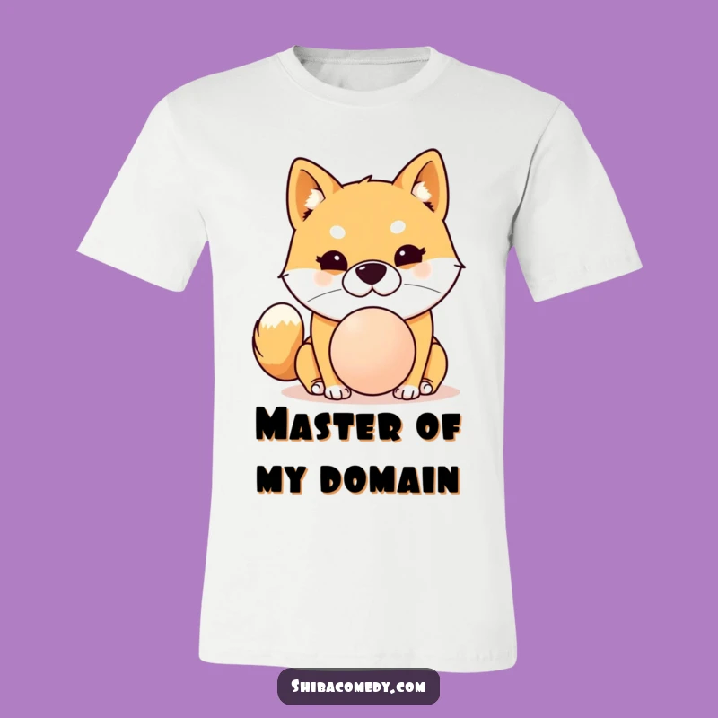 Funny Shiba Inu Balancing Ball T-Shirt: Hilarious Dog Tee for Gift Giving