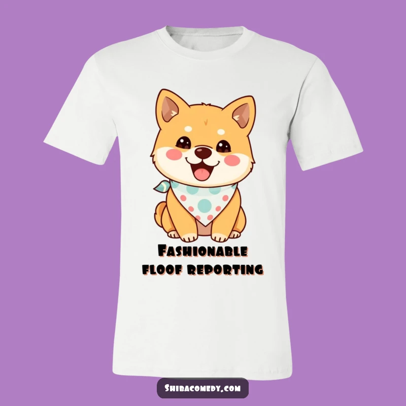 Funny Shiba Inu Bandana T-Shirt: Cool & Cute Dog Tee, Perfect Humorous Gift