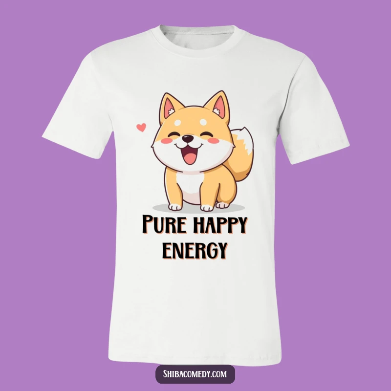 Funny Shiba Inu T-Shirt: Excited Tail Wag, Wear Your Dog's Joy