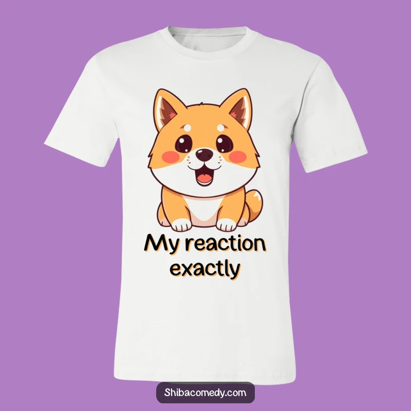 Funny Surprised Shiba Inu T-Shirt: The Ultimate Dog Reaction Apparel