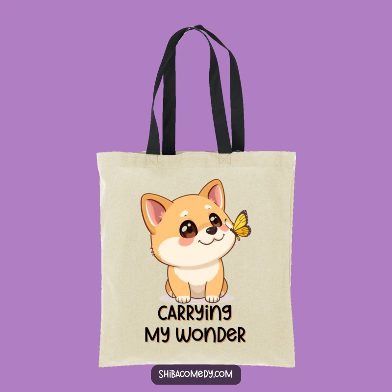Funny Shiba Inu Tote Bag: Carry Your Curiosity - Ideal Funny Gift for Dog Moms!